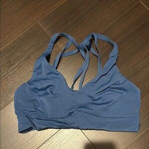 ATHLETA Women's Blue Strappy Sports Bra